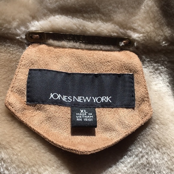 JONES NEW YORK Sherpa Coat Faux Shearling XL - Picture 9 of 11